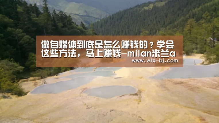 做自媒体到底是怎么赚钱的?学会这些方法,马上赚钱-milan米兰app官网(图1) 米兰官方网站