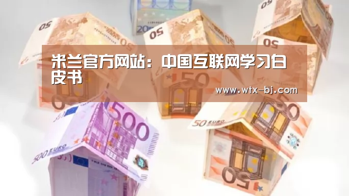 米兰官方网站:中国互联网学习白皮书(图1) milan米兰